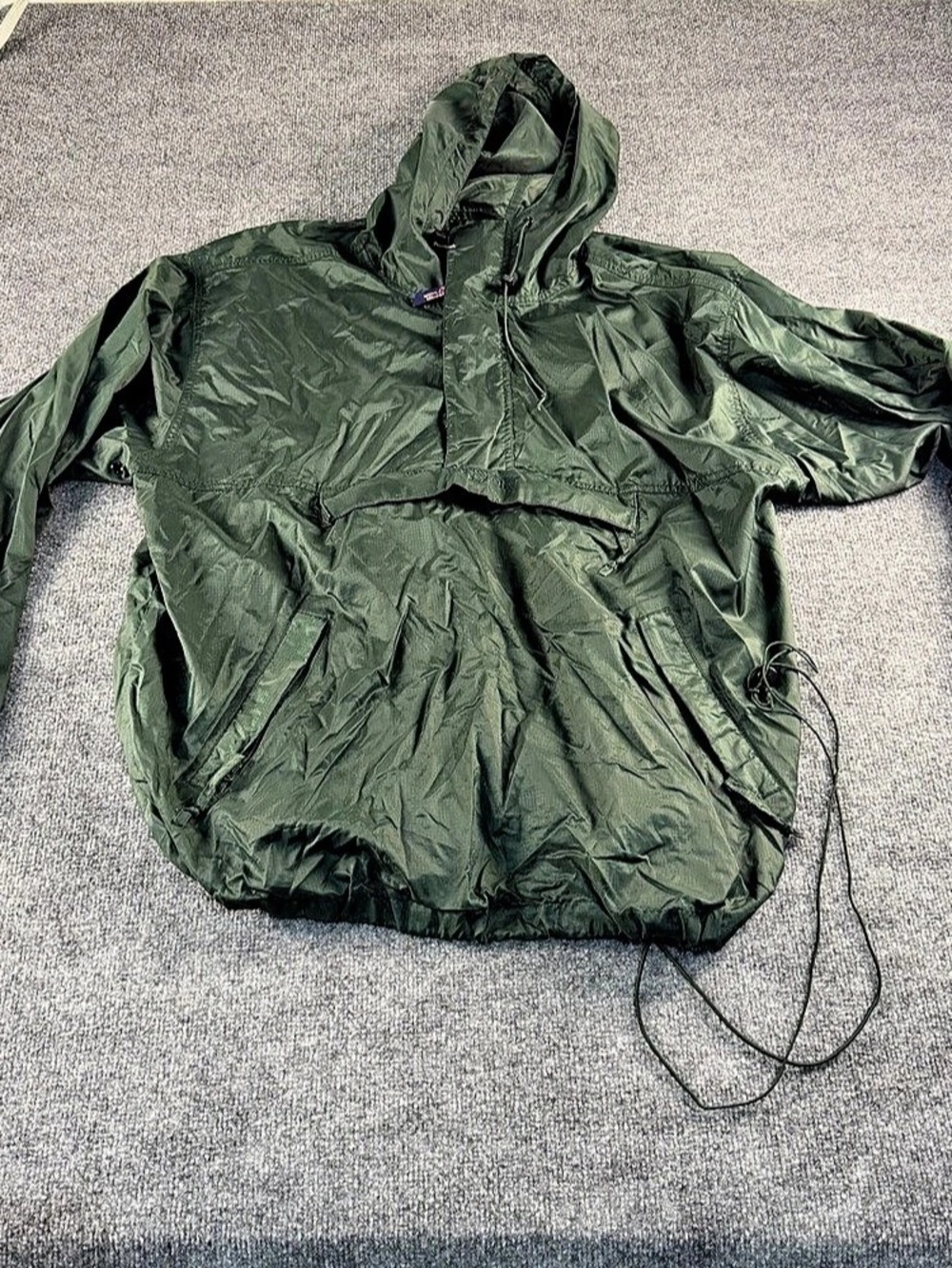 Vintage Jansport Men's Green Nylon Anorak Jacket Size XXL
